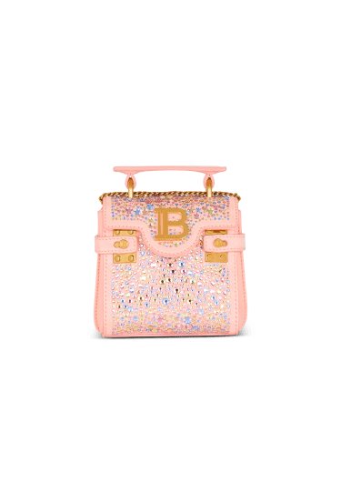 B-Buzz Mini 12 麂皮水晶手袋