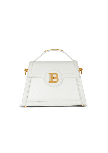 Borsa B-Buzz Dynasty in pelle di vitello goffrata motivo griglia