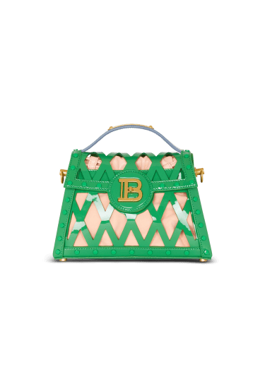 B-Buzz Dynasty bag in patent leather with an openwork grid motif