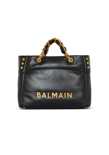 Bolso cabás 1945 Soft de piel de becerro con motivo Grid repujado