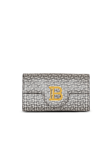 Portemonnaie B-Buzz aus geprägtem Kalbsleder mit PB Labyrinth-Monogramm