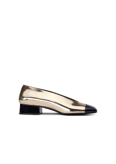 Eden ballet flats in mirrored and patent leather