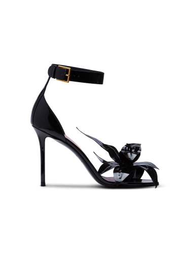 Pumps Ruby aus Lackleder mit Blume