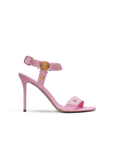 Heeled Eva sandals in calfskin