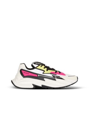 Sneakers Run-Row aus Leder und Nylon
