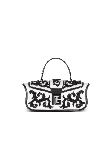 Blaze Pouch satin bag with Baroque embroidery