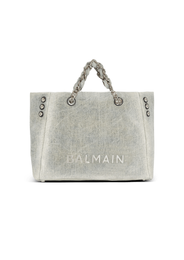 1945 Soft faded denim tote bag