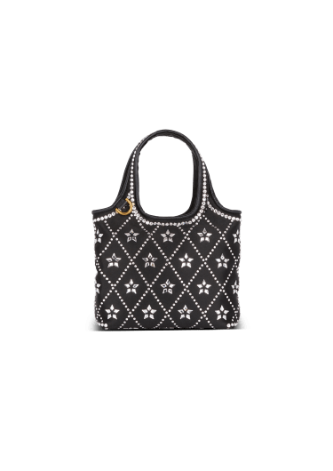B-Army Grocery Bag in satin and crystals