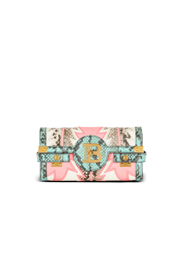 Sac Pochette B-Buzz Pouch 23 en cuir patchwork