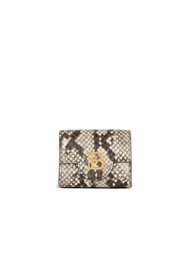 Portemonnaie B-Buzz aus Leder mit Python-Effekt
