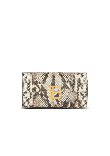 B-Buzz snakeskin-effect leather wallet