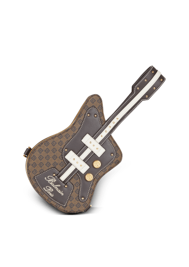 Guitar Bag モノグラム＆レザー クラッチバッグ 