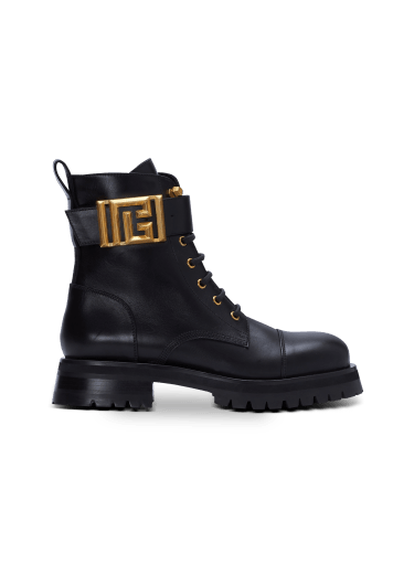 Bottines rangers Charlie en cuir 