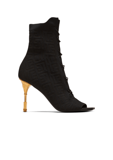 Bottines Moneta en maille monogramme