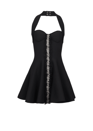 Robe dos-nu patineuse en maille