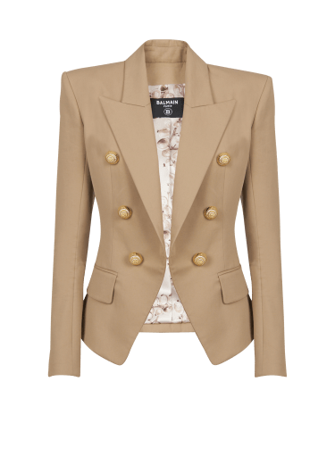 6-button cotton jacket