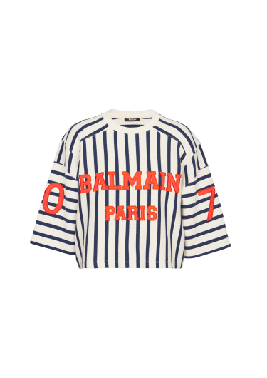 Balmain ベースボール クロップドTシャツ