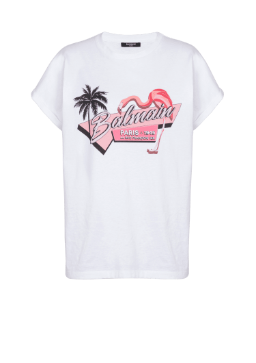 Balmain t shirt femme outlet