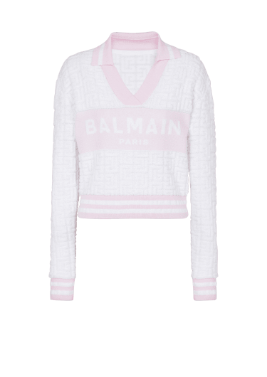 Polo in maglia con monogramma