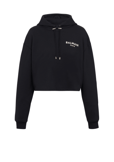 Hoodie floqué Balmain Paris