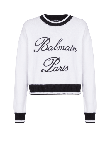 Balmain white sweater discount