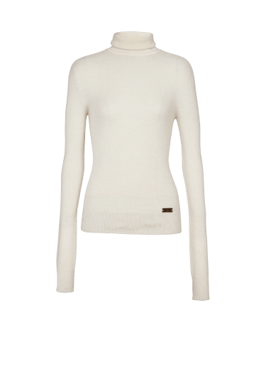 Pull en maille à col roulé