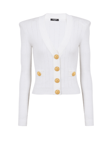 Balmain - ロゴ・ニット・カーディガン をオンライン購入 | Saks