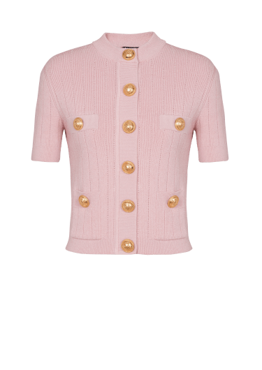 4-pocket knitted cardigan