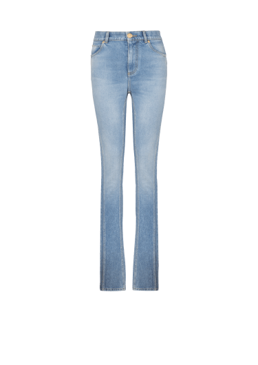 Jeans slim in denim blu chiaro