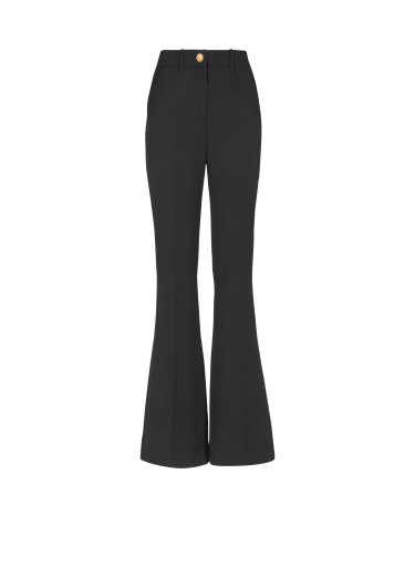 Pantalon tailleur en grain de poudre