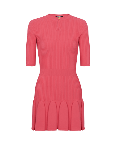 Flared knit dress