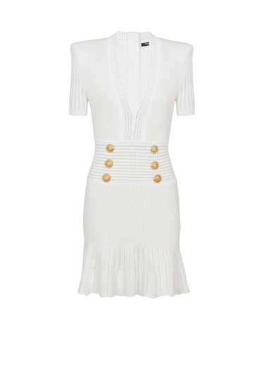 Flared knit dress