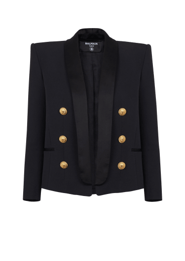 Edge-to-edge 6-button jacket 
