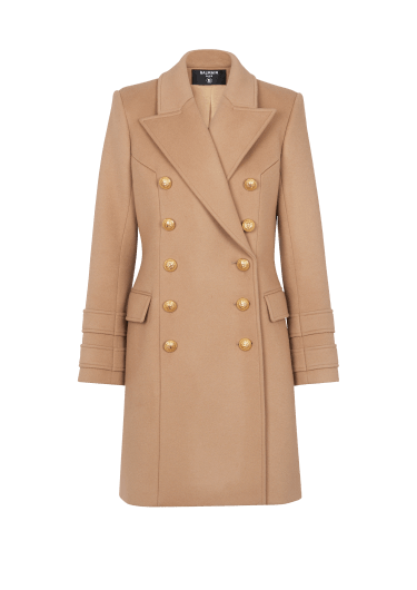 Kurzer Mantel aus Wolle und Kaschmir