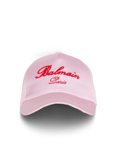 Cappellino con ricamo Balmain iconico