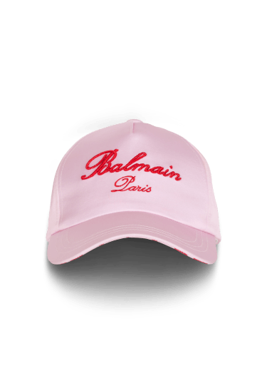 Balmain Signature embroidered cap