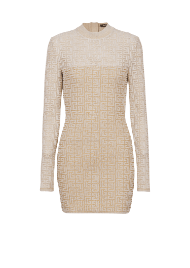 Robe en maille monogramme PB Labyrinthe