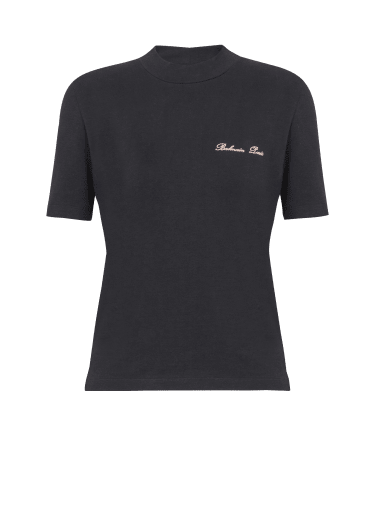 Embroidered Balmain Signature T-shirt