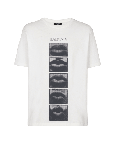 T-shirt with vintage Balmain Lips print