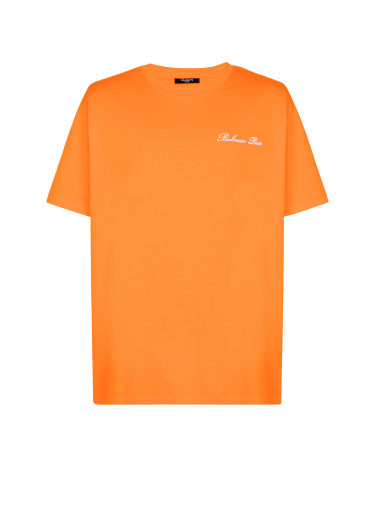 Weites T-Shirt mit Balmain Signature-Stickerei