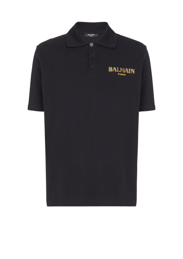 Balmain Vintage 刺绣棉质Polo衫