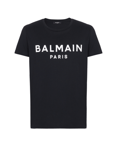 Printed Balmain Paris short-sleeved T-shirt