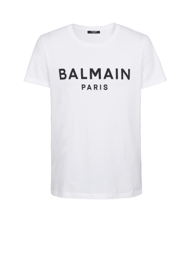 Printed Balmain Paris short-sleeved T-shirt