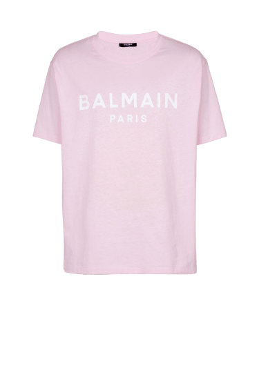 T-shirt a maniche corte con stampa Balmain Paris