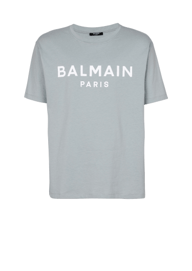Balmain Paris 프린트 장식 쇼트 슬리브 티셔츠