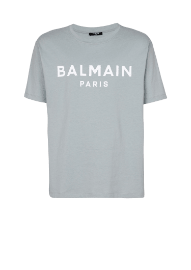 T-shirt a maniche corte con stampa Balmain Paris