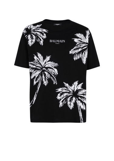 Vintage Balmain T-shirt with palm tree print