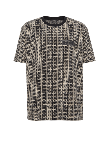 T-Shirt aus Jacquard mit Monogramm PB Labyrinthe