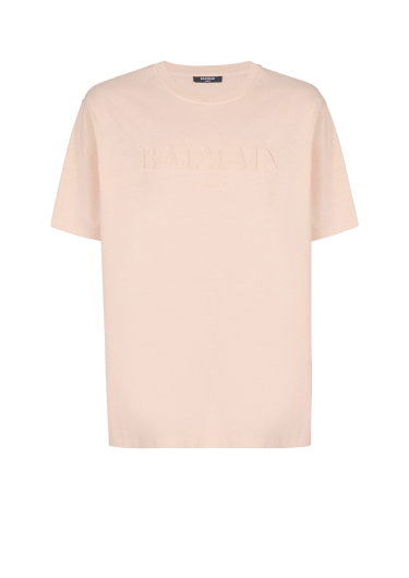 Loose T-shirt with vintage Balmain embroidery