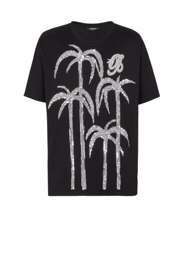 T-shirt brodé Palmier